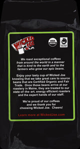 WICKED JOE Coffee Wicked Italian Medium Dark Roast Ground Coffee, 12 Ounce (Pack of 6)