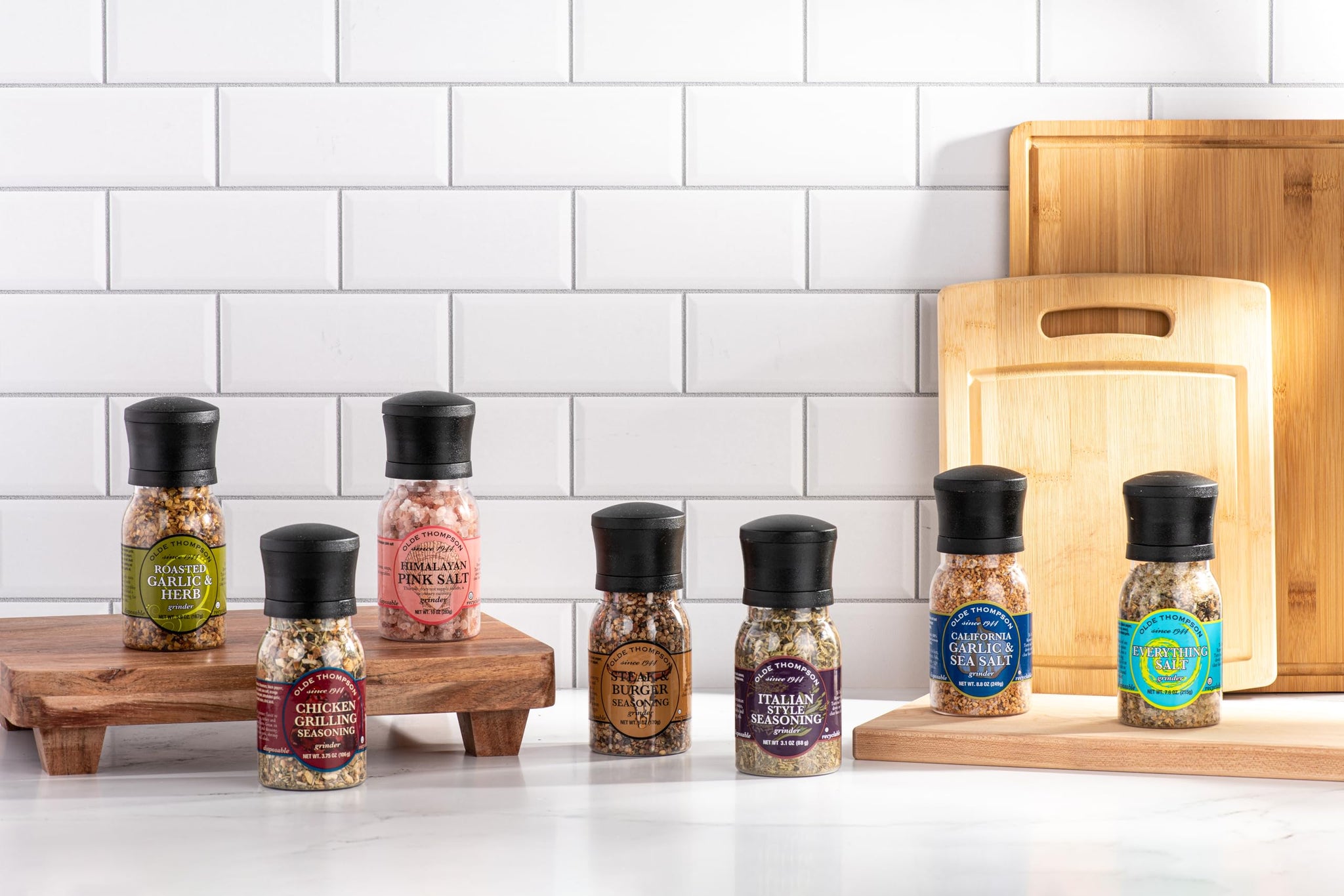 Olde Thompson Roasted Garlic & Herb Grinder, Salt and Spice Blend, 5.9 Ounce