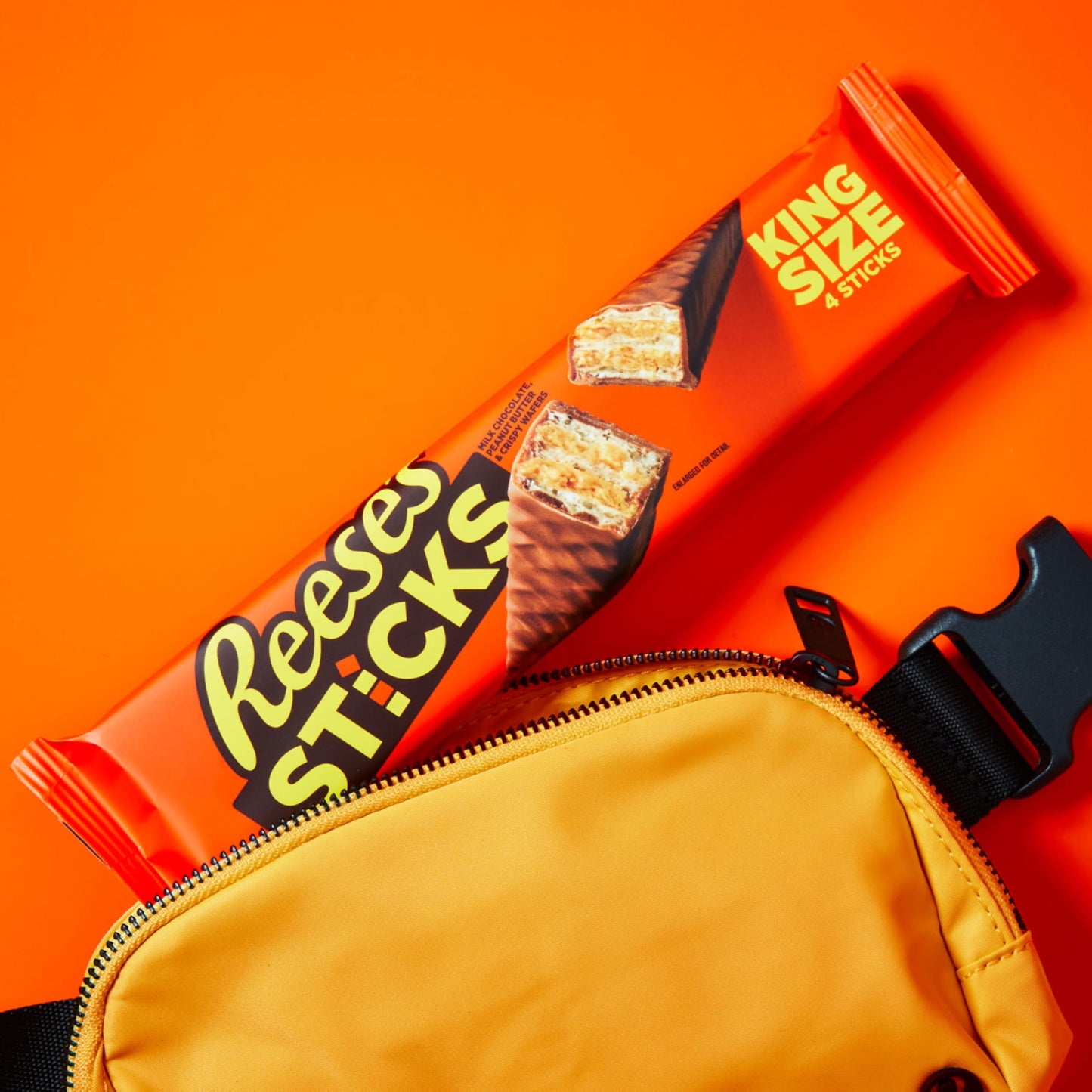 Reese's Sticks, Chocolate and Peanut Butter Creme Wafer King Size, Candy Bar, 3 Ounce