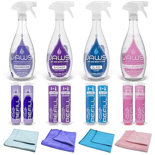 JAWS Bathroom Cleaning Kit. Refillable Cleaning Supplies.