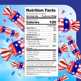 Patriotic Candy - 3 Pound Pack - Chocolate Flavored Caramels - 4th of July Candy Bulk - Individually Wrapped Red White and Blue Candies - Chocolate