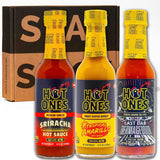 Hot Ones Hot Sauce Challenge Set - Season 29 Trio - Hot Sauces Gift Set - Variety Pack - Made with Natural Ingredients - Unique Small Batch Sampler