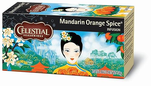Celestial Seasonings Tea Herb Mandarin Orange Spice Bag, 20 ct