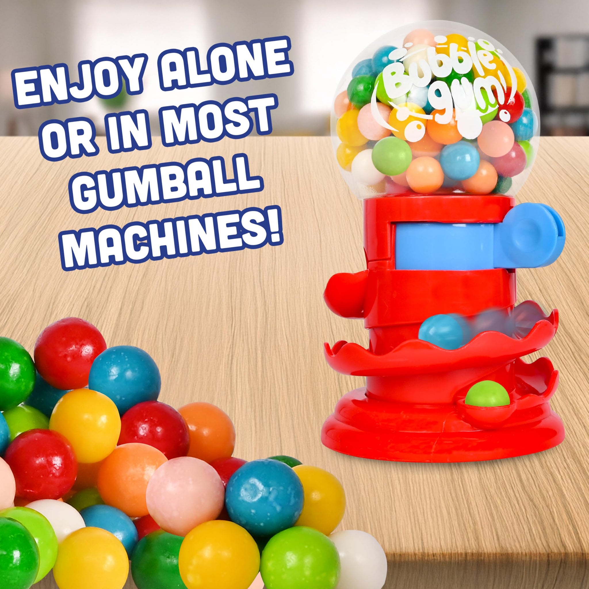 Toymendous Gumballs for Gumball Machine, 15oz Assorted Chewing Gum Fruit Flavored Bubble Gum, Gluten Free, 193 pieces