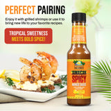 Montego Island Foods Jamaican Spicy Mango Sauce - Real Mango, Fiery Scotch Bonnet Peppers, Zesty Lime Juice & Juicy Golden Raisins - Sweet, Tangy