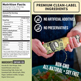Brick House Creamy Garlic Herb Vinaigrette Dressing & Marinade, 12 oz, Low Sodium, Zero Carb, Dairy Free, Gluten Free, Non-GMO, No Sugar, Keto