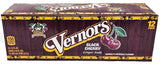 Vernors ginger ale (soda) Black Cherry flavored soda pop, 12-fluid ounce cans, 12-count fridge pack