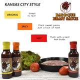 Bar-B-Que Beast BBQ Sauce, 3 Variety Pack, Flavors - Original, Spicy, Hot - 15oz ea - Award Winning Barbecue Sauce