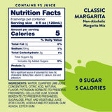 Jordan's Skinny Mixes Sugar Free Margarita Mix, Flavored Cocktail Mixer for Drinks, Fresh Lime Drink Flavoring for Cocktails & Mocktails, Low Calorie