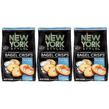 New York Style Bagel Crisps, Sea Salt, 7.2 Ounce (Pack of 3)
