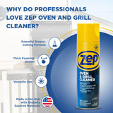 Zep Heavy-Duty Oven and Grill Cleaner 19 oz (1 Unit) and Foaming Wall Cleaner 18 oz (1 Unit) ECBD001 - Professional Grade Foaming Spray Cleaners