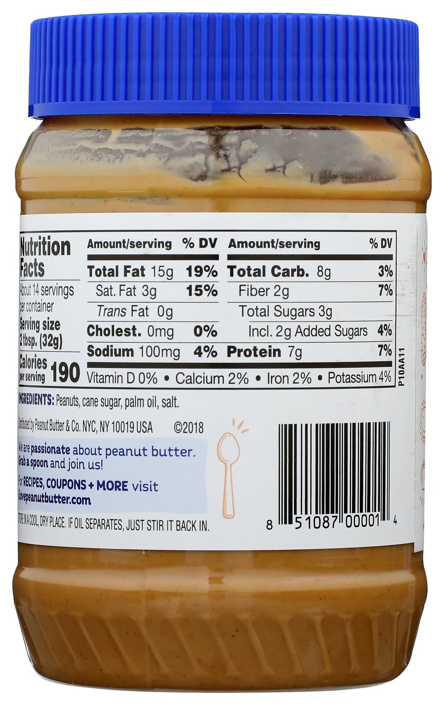 All Natural Peanut Butter & Co. Smooth Operator Net Wt. 16 Oz (1LB) 454g