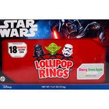 Imaginings 3 Star Wars Candy Lollipop Rings, Individually Wrapped Birthday Party Favors, Candy for Party Bags, 18 Count