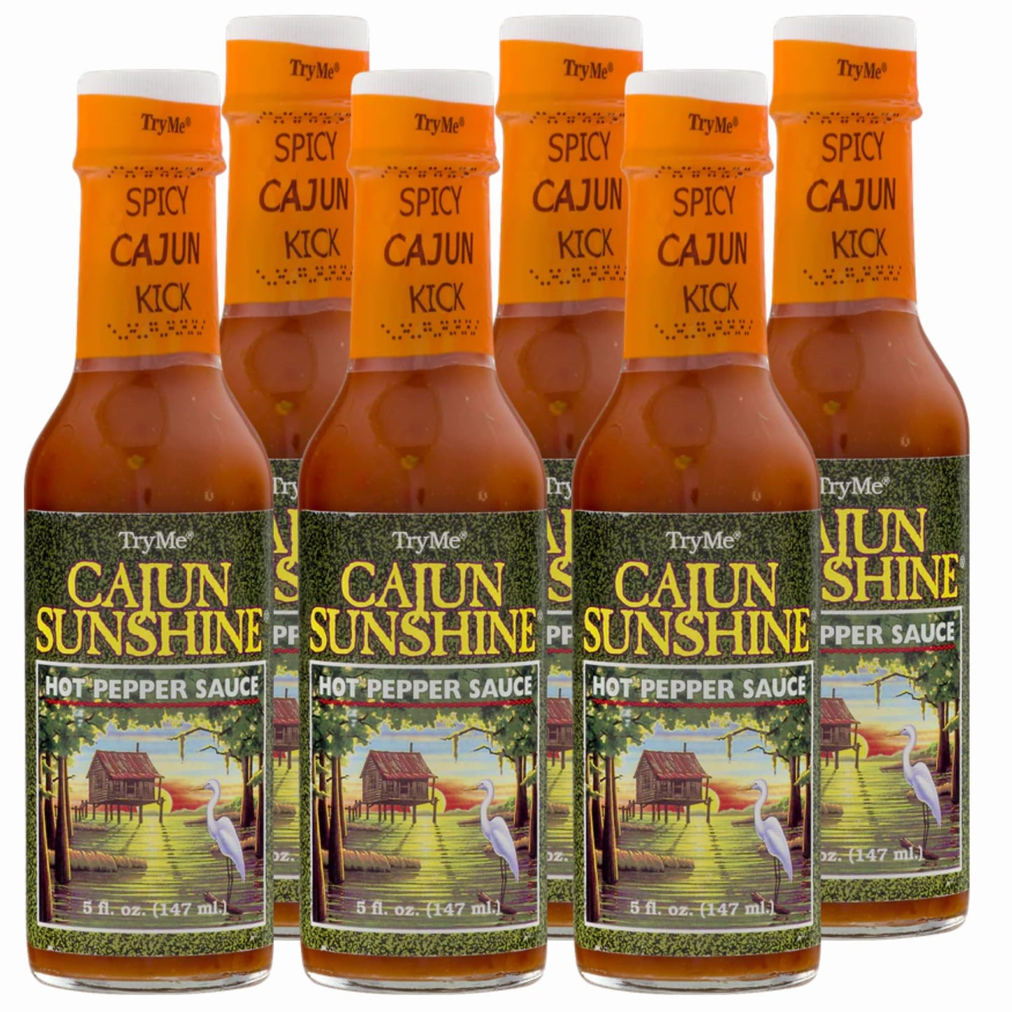 TRY ME SAUCE CAJUN HOT PPPR, 5 OZ (Pack of 6)