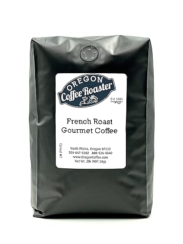 Oregon Coffee Roaster French Roast Premium Gourmet Ground Coffee, DRIP GRIND, 32oz bag (2lbs)