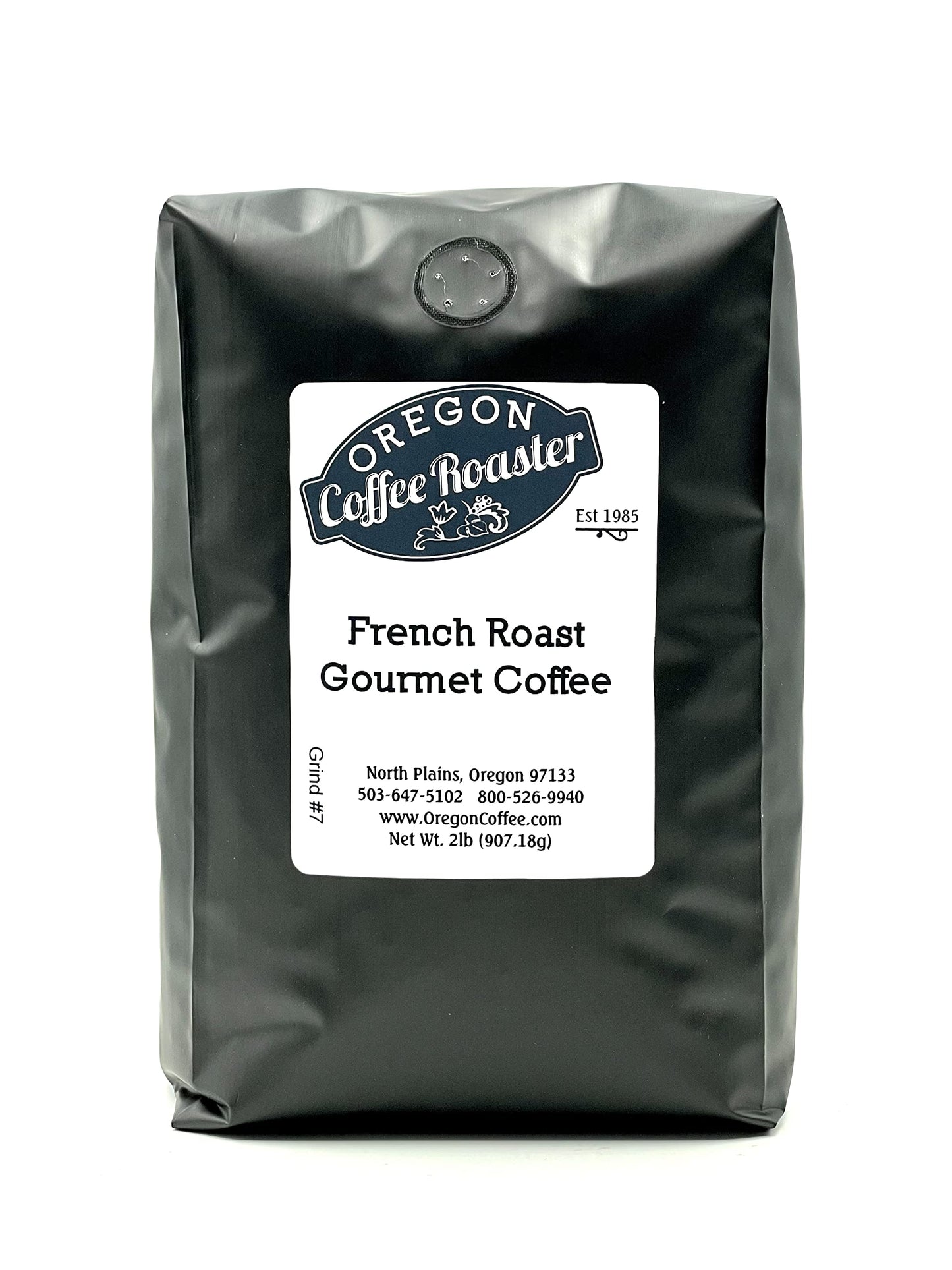 Oregon Coffee Roaster French Roast Premium Gourmet Ground Coffee, DRIP GRIND, 32oz bag (2lbs)