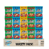 Th@ts It Crunchables Variety (Pack of 18 Count) Organic Fruit Crisps, No Sugar Added, Gluten-Free, Vegan, Healthy Snack for Kids, Adults, On-the-Go