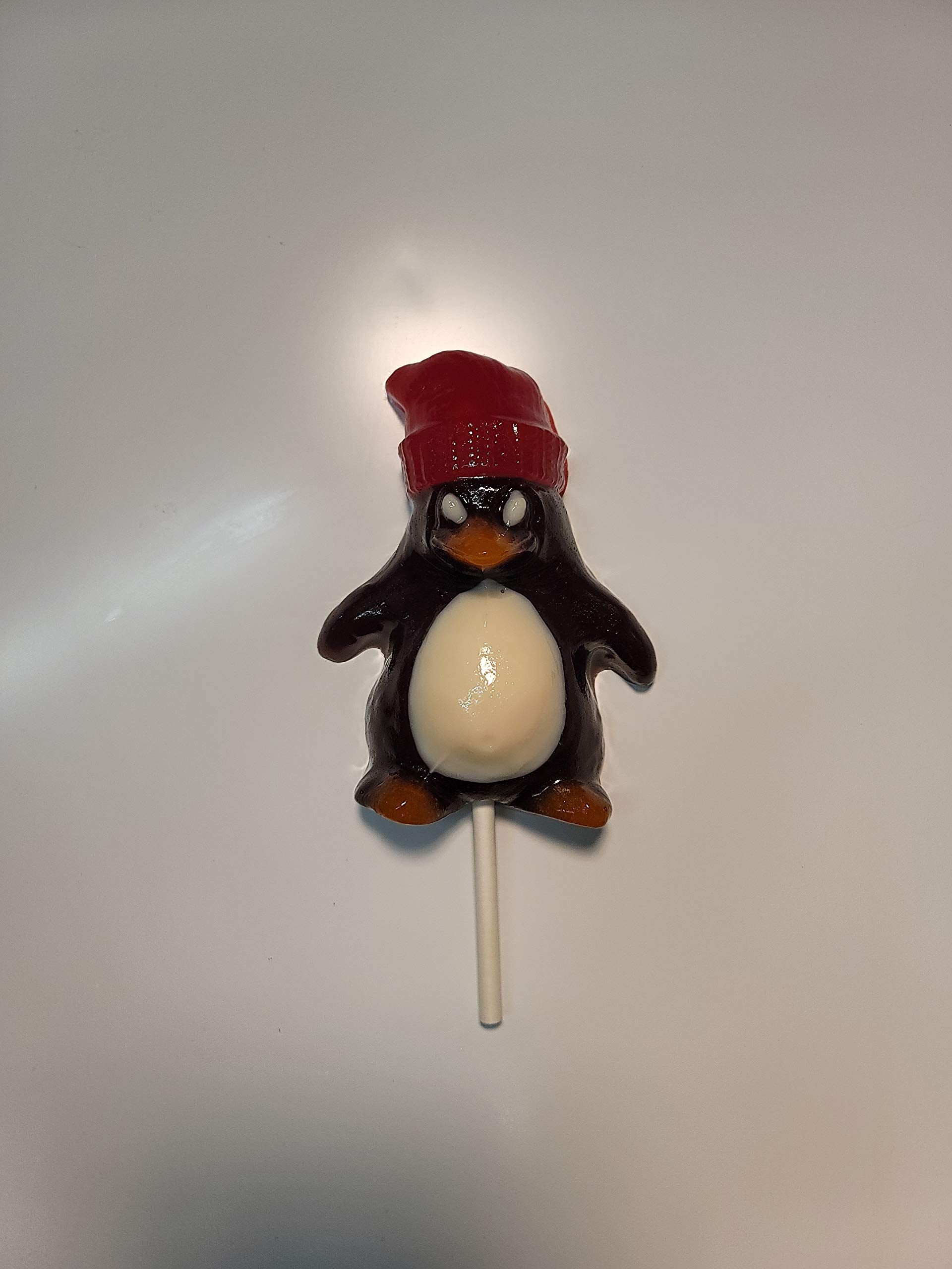 The Gummy Bear Guy (TM) | Gigantic Gummy Peachy Penguin (TM) (w/Cherry Toboggan)