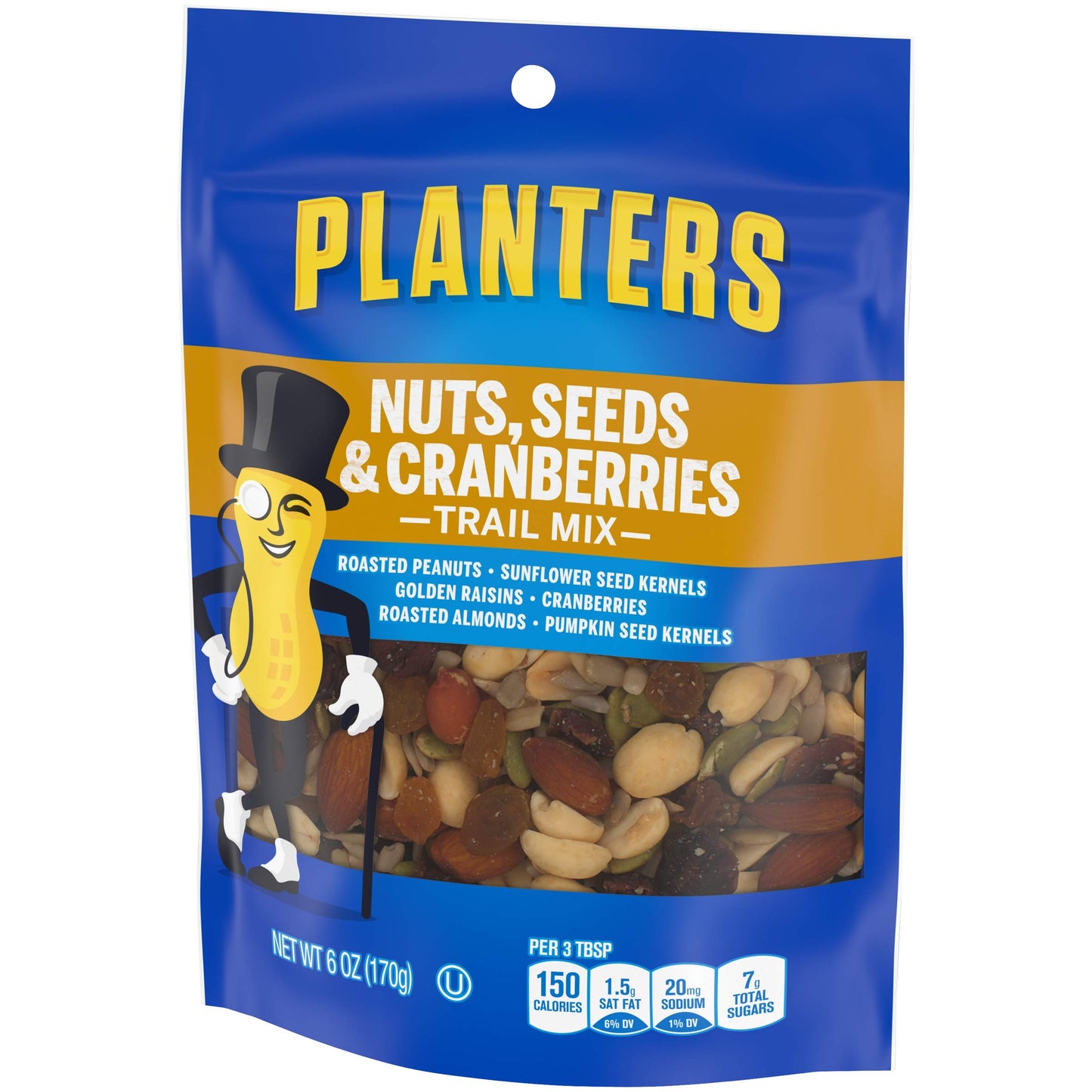 Planters Nuts, Seeds & Cranberries Trail Mix (6 oz Pouch)