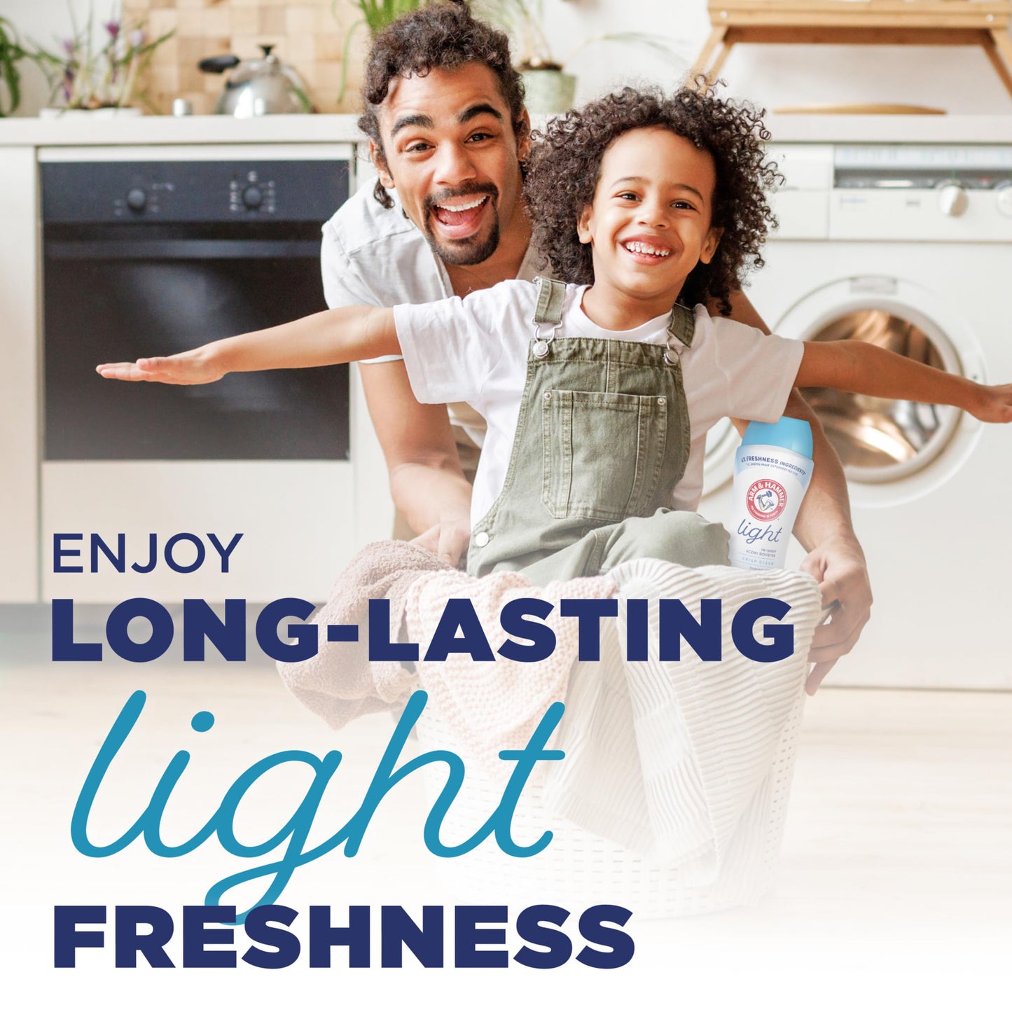 ARM & HAMMER Light In-Wash Scent Booster, Laundry Scent Booster Crisp Clean scent, 24 Oz