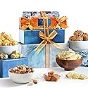 Broadway Basketeers Food Gift Basket Tower Snack Gifts for Families, College, Delivery for Appreciation, Thank You, Corporate, Get Well Soon, Care