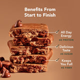 ALOHA Organic Plant Based Protein Bar MINIS |Chocolate Chip Cookie Dough| 20 Count, 24g Bars | Vegan, Low Sugar, Gluten Free, Paleo, Low Carb