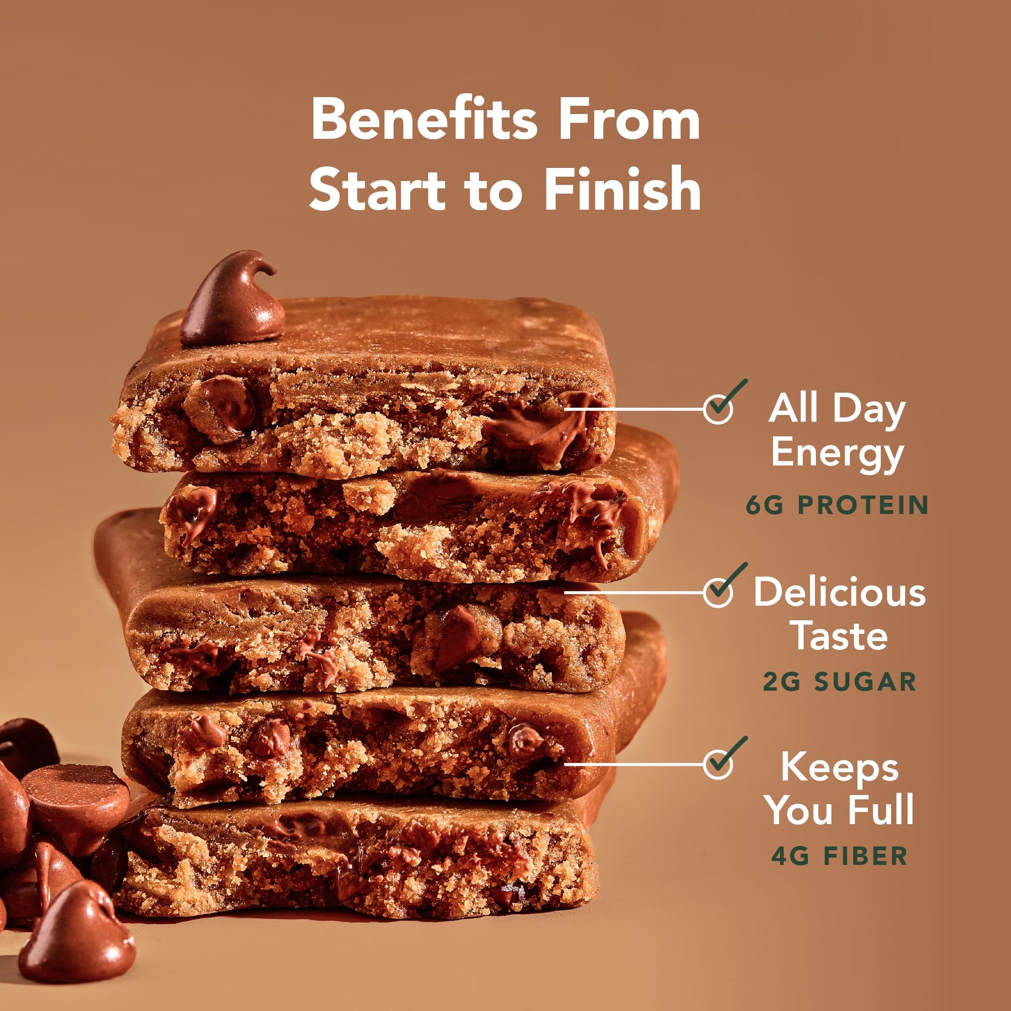 ALOHA Organic Plant Based Protein Bar MINIS |Chocolate Chip Cookie Dough| 20 Count, 24g Bars | Vegan, Low Sugar, Gluten Free, Paleo, Low Carb