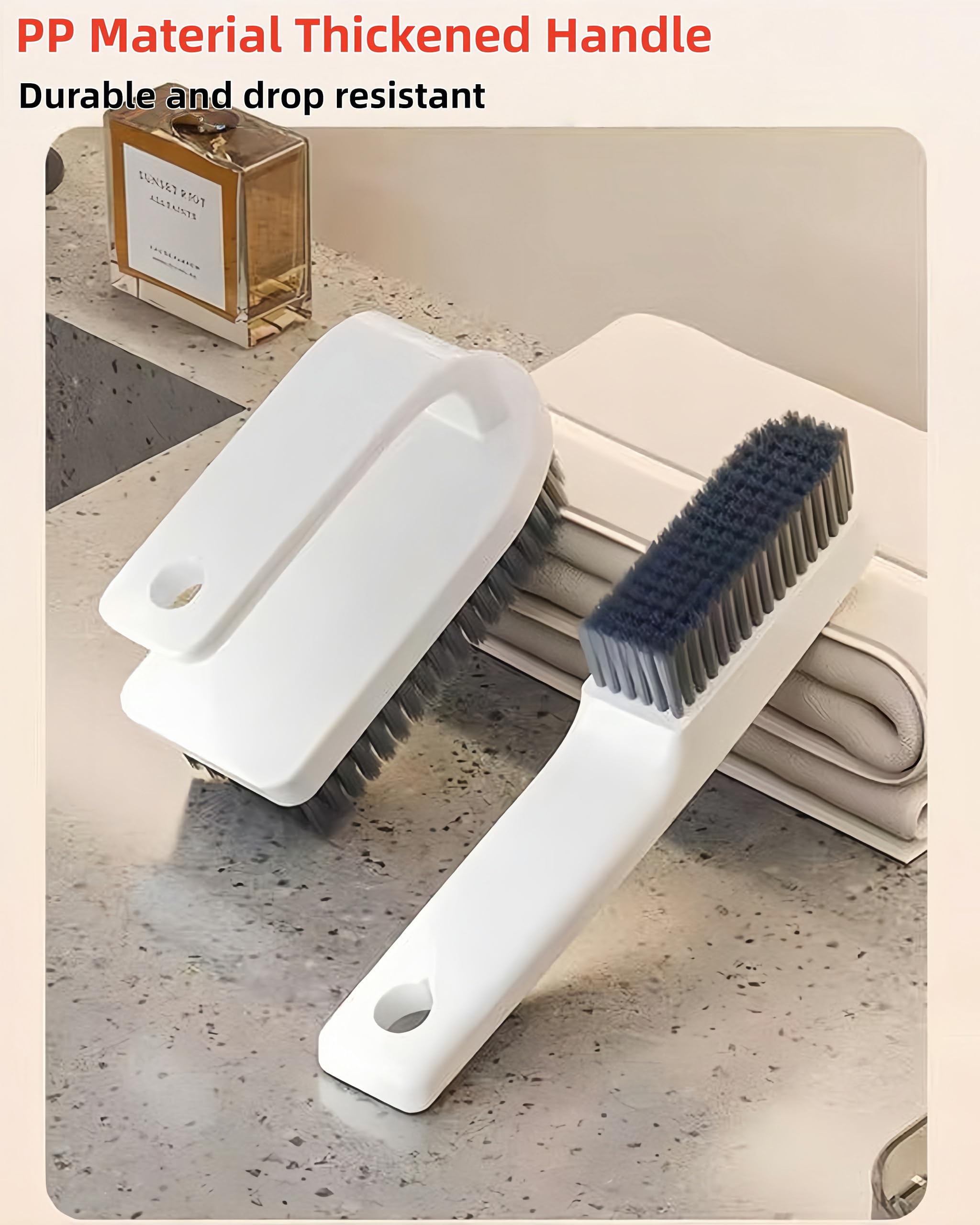 2 Pack Scrub Brush Laundry Cleaning Brush Soft Bristle Household Cleaning Brushes Carpet Brush Upholstery Brush Small Scrubbing Brush Stain Remover