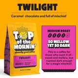 Top of the Mornin’ Twilight Ground Coffee By Jacksepticeye | Organic Specialty Grade Medium Roast | Smooth Caramel and Chocolate Notes | Ethically
