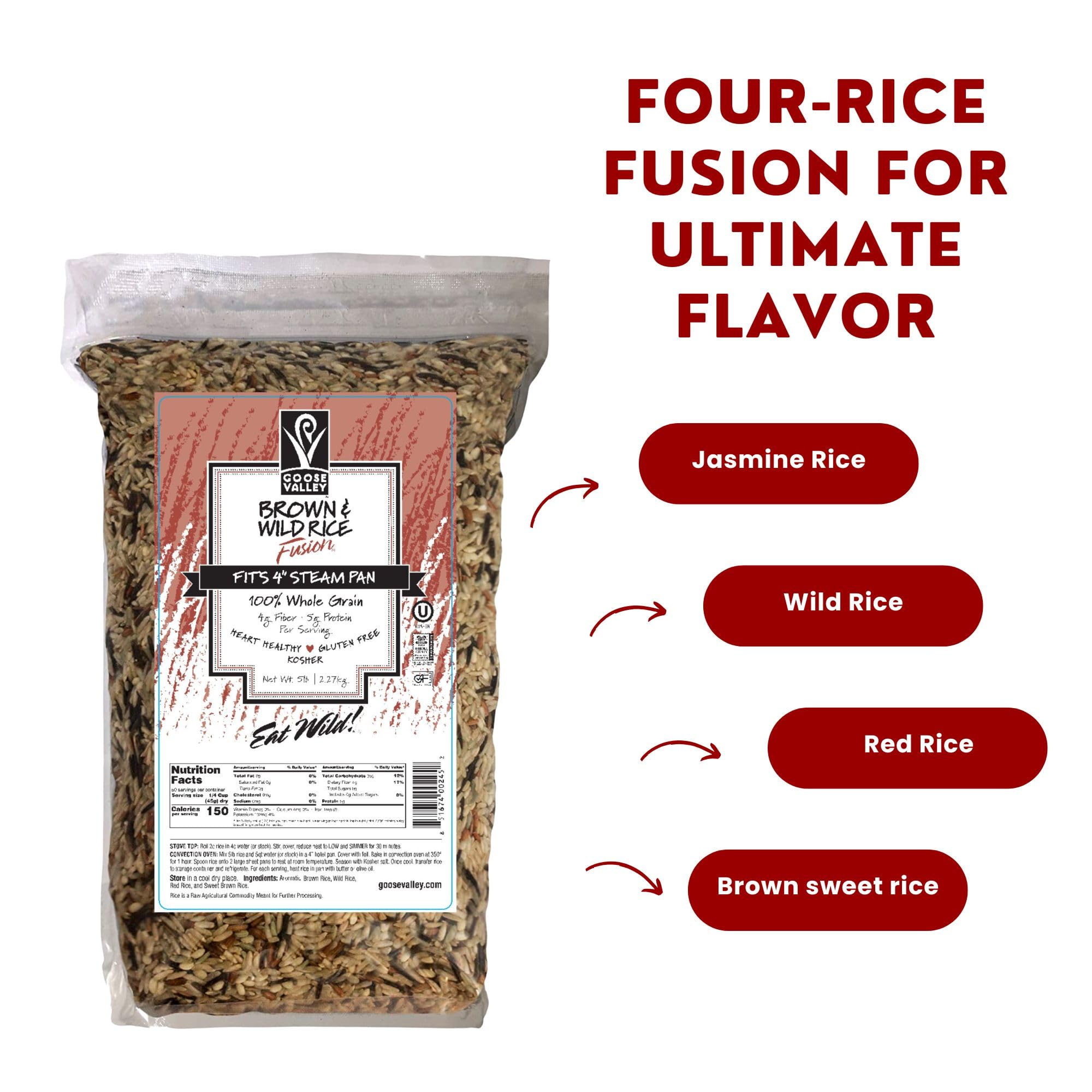 Goose Valley Brown & Wild Rice Fusion, 5 lb, 2.27 kg Set of 3