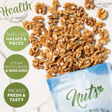 NUTS U.S. - California Raw Walnuts (No Shell) - Fresh Chandler Variety with a Mild, Buttery Crunch - A Delicious Source of Protein, Fiber & Omega-3
