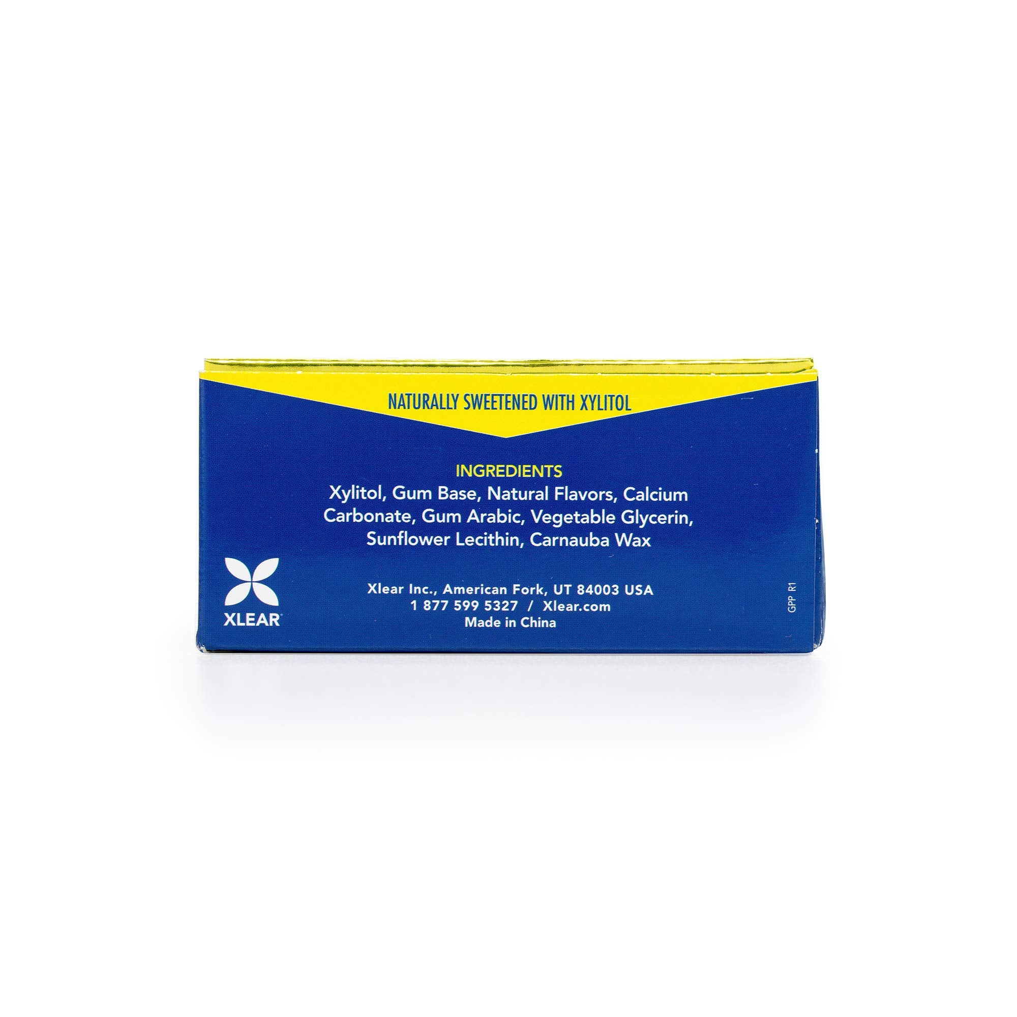 Spry Xylitol Gum, Natural Peppermint, 10 Count Blister Cards (8 Pack)