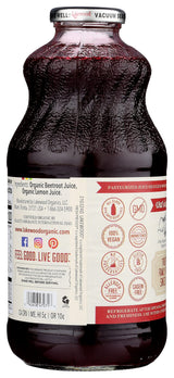 Lakewood Organic Pure Beet, Fresh Pressed, Beetroot, Bottle,Can, 32 Fl Oz, Pack of 6