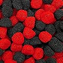 Berries Gummy Candy | 1-Pound Bag | Crunchy Raspberry and Blackberry Chews | Black & Red Candy for Parties, Buffets, and Treat Bags | Fun Crunchy
