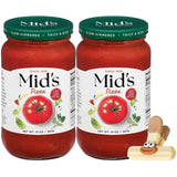 MIDS Sauce - 2 Pack - Pizza Sauce for Homemade Dough and Pizza Crust - Topping for Cheese,Bites, Vegan Pzza - Versatile Sauces with Plastic a Random