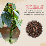 52USA Whole Black Peppercorns 18 oz + Himalayan Pink Salt (Coarse Grain) 39 oz, Salt and Pepper Grinder, Black Peppercorn Refil, Kosher Salt for