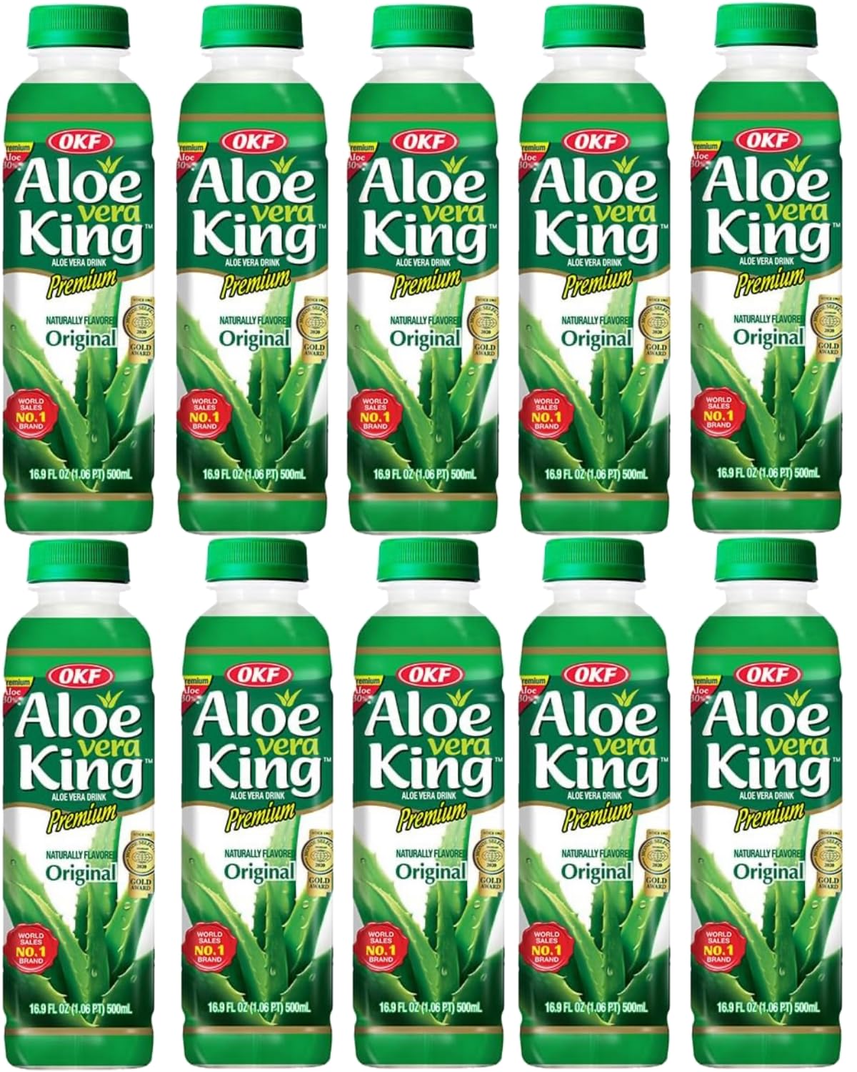 Aloe Vera King Juice Oringinal, 16.9-Ounce (Pack of 20)