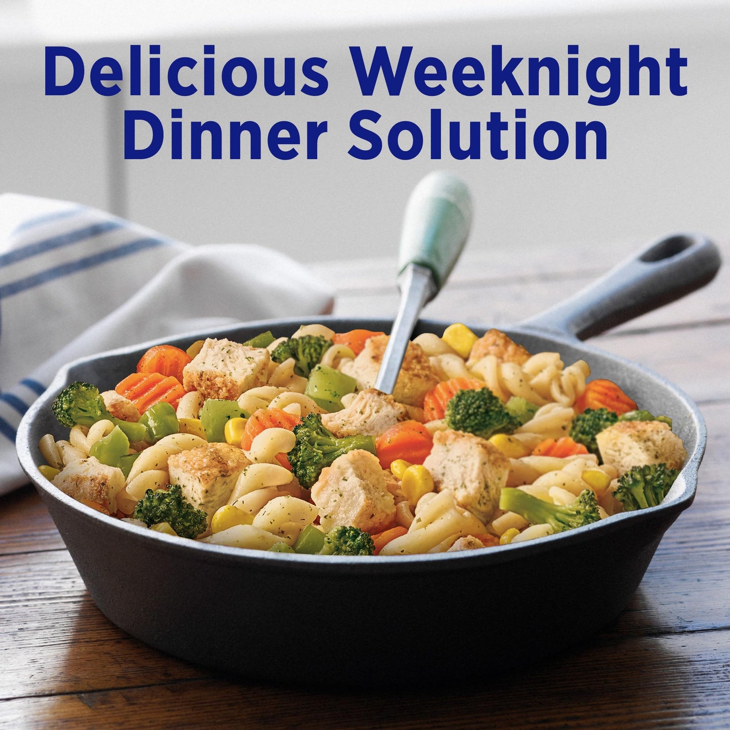 Birds Eye Voila! Garlic Chicken Frozen Dinner, Easy-to-Prepare Frozen Meal for Weeknight Family Meals, 21 OZ Bag
