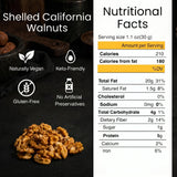 Raw Shelled California Walnuts Halves & Pieces (1 Lb.) - Compares to Organic Walnuts - Great Source of Omega 3 - Vegan & Keto Friendly - Farm Fresh