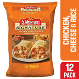 Salutem Vita - Chicken Cheese Rice Chimichangas, Frozen Mexican Food Gift Set, 54 oz - Pack of 3
