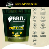 BBfL Grass-Fed Whey Protein Shake - 21g rBGH-Free Protein, Matcha + Apple Cider Vinegar, Prebiotics, Digestive Enzymes, Adaptogens for Stress & Mood