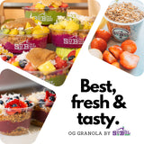SoBoL Low Calorie Granola For Yogurt 12oz Healthy, Crunchy Snack for Balanced Breaks, Hiking Food, Camping, Backpacking, on the go. Baked Whole Grain