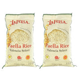 La Perla | Paella Rice | Valencia Select | Denomination of Origin Valencia Spain | Slow Food Valencia Certified | Ideal For All Mediterranean Rice Dishes | 2.2 lbs (1 kg) | (Pack of 2)