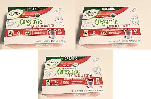 simply nature organic extra bold coffee Pack of 3