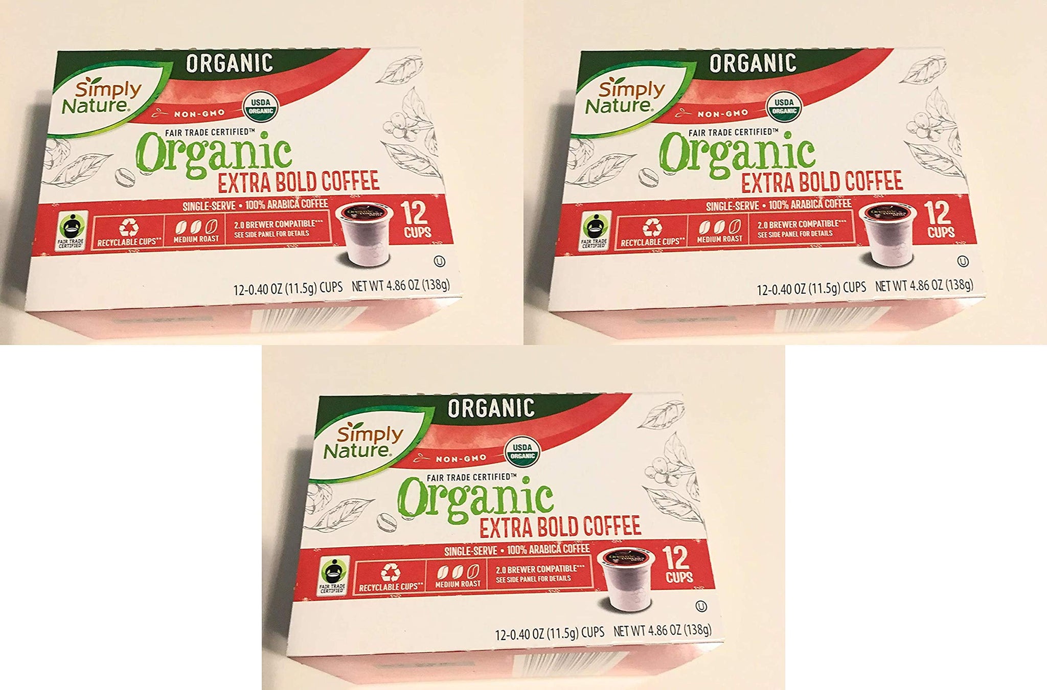 simply nature organic extra bold coffee Pack of 3