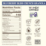 Laura's Gourmet Granola BlueBerry Bliss Crunch, 2 lb, Gluten-Free Oats, Vegan, Dairy & Soy Free Snack, Organic Agave, Chewy Blueberries, Citrus