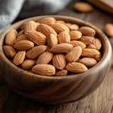 Roasted Unsalted Almonds, 1 Pound Bag, The Hampton Popcorn & Candy Company