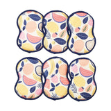 Bright Habits Sponge Set in Fruit Platter Yellow, 6 Pack Super Absorbent Washable Reusable Cleaning Sponges Made from Recycled Materials, Durable Eco