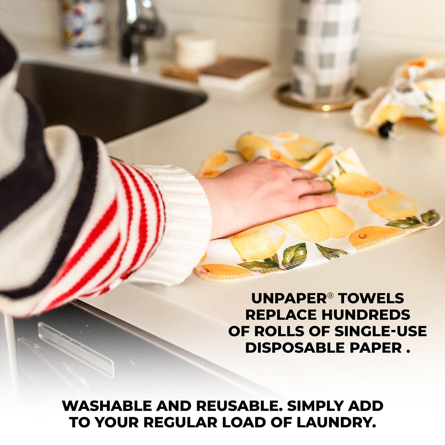 Marley's Monsters UNpaper Towels - 24 Count roll, Reusable Paper Towels, Paperless, Cotton, Tree Free (Cactus)