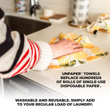 Marley's Monsters UNpaper Towels - 24 Count roll, Reusable Paper Towels, Paperless, Cotton, Tree Free (ModGeo)